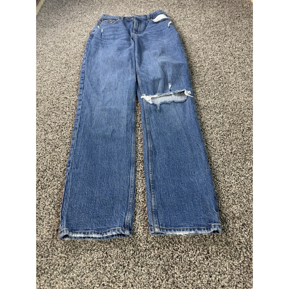 Abercrombie & Fitch The 90s Straight Ultra High Rise Jeans Women's Size 28 Blue